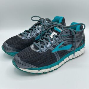 BROOKS Ariel 16 DNA W Sz 8.5 Metallic Teal w/Blue Stability Running Shoe